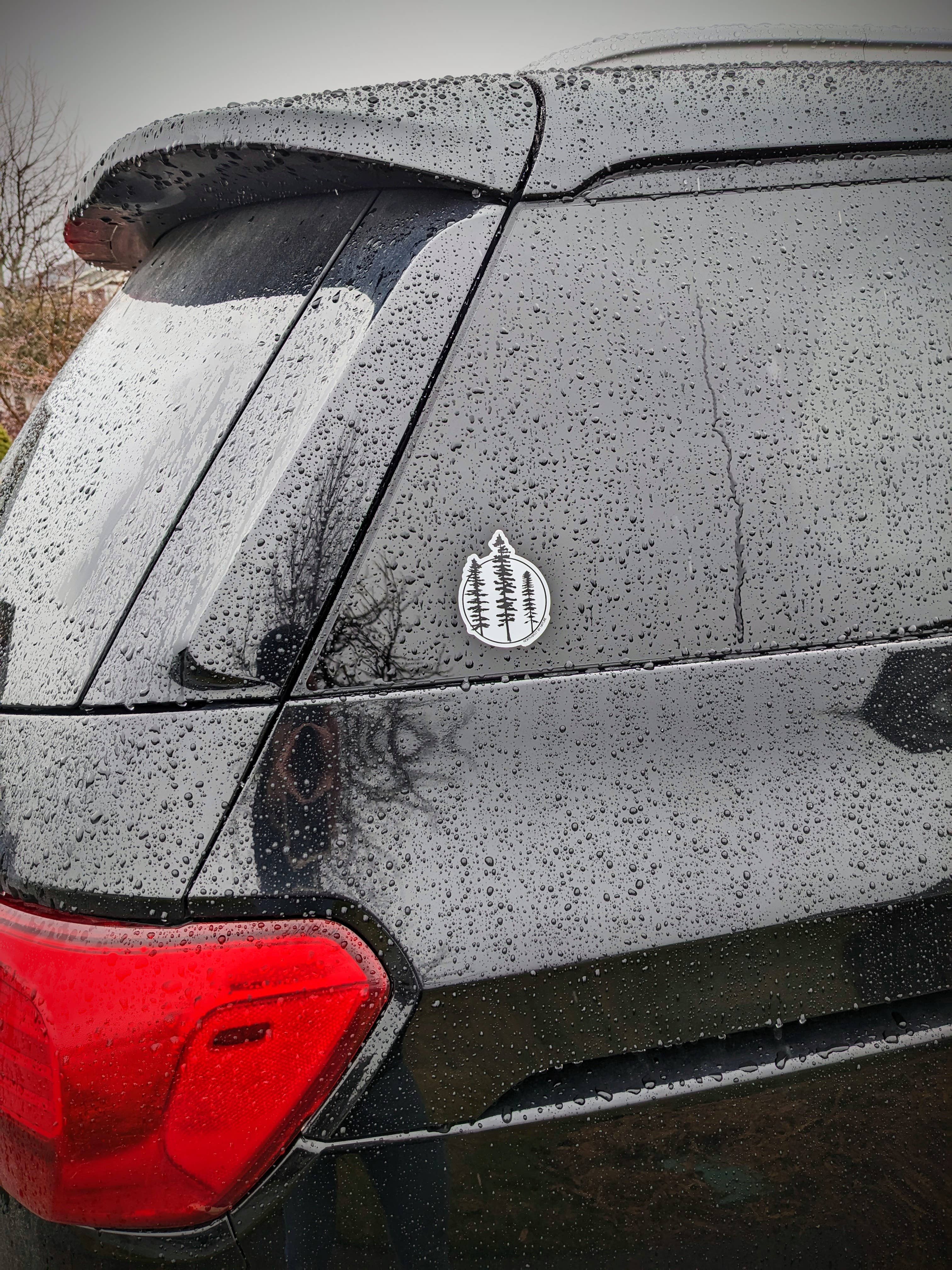 Alpine Flowers Bear Whistler Sticker