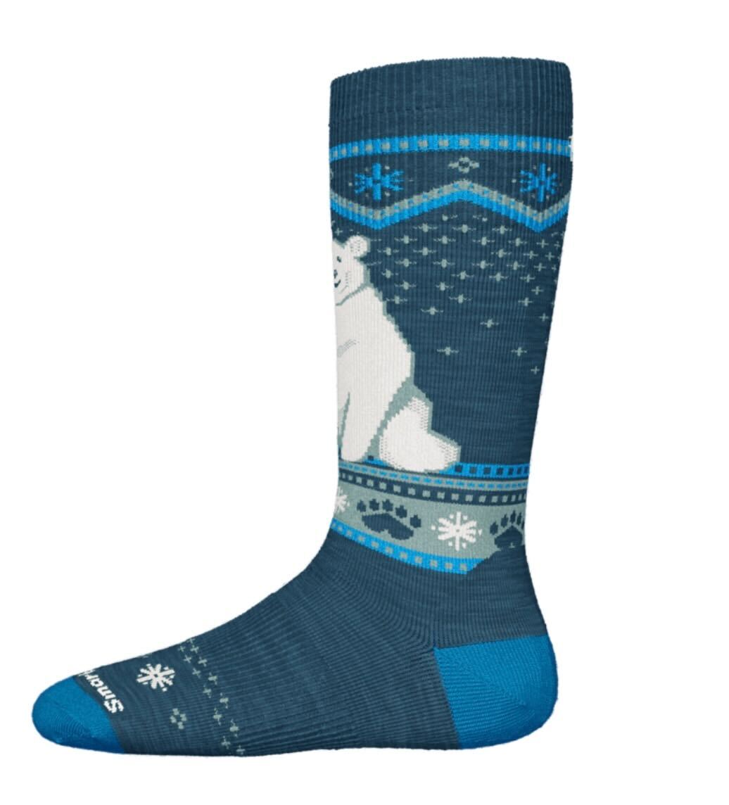 Smartwool Kids' Wintersport Bear Pattern Ski Socks