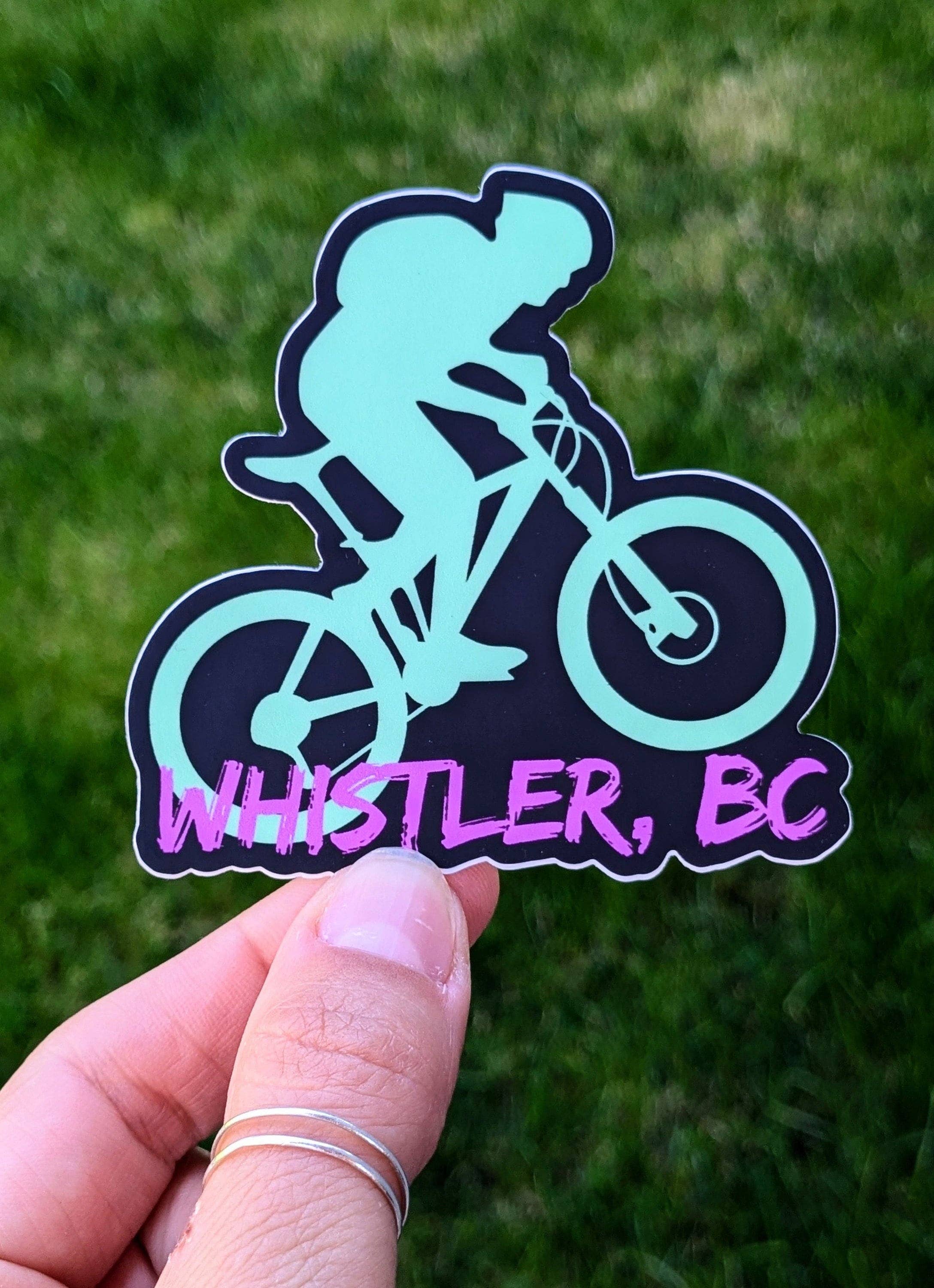 Whistler BC Canada Mountain Bike Sticker