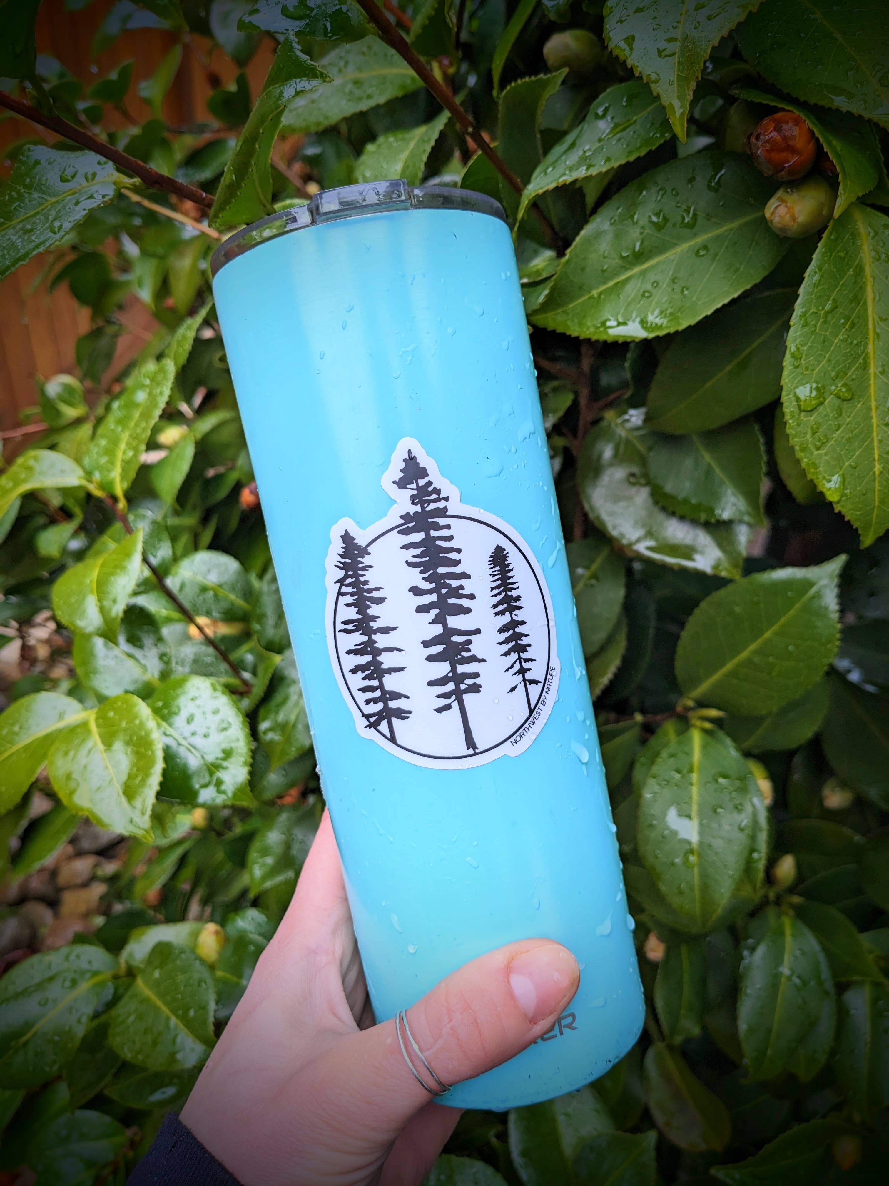 Alpine Flowers Bear Whistler Sticker