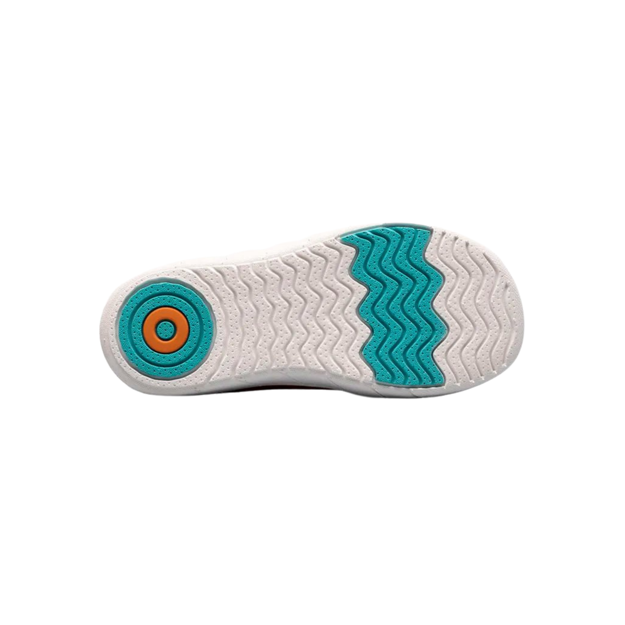Bottom sole of BOGS Kicker II slip-on shoes in Blue with durable traction outsole
