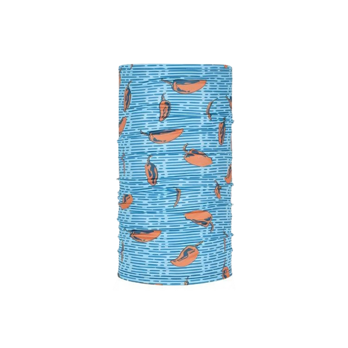 BlackStrap Kids Therma Tube dual-layer neck gaiter in Chillies Light Blue design with four-way stretch, moisture-wicking fabric and UPF 50+ protection for ages 2 to 7