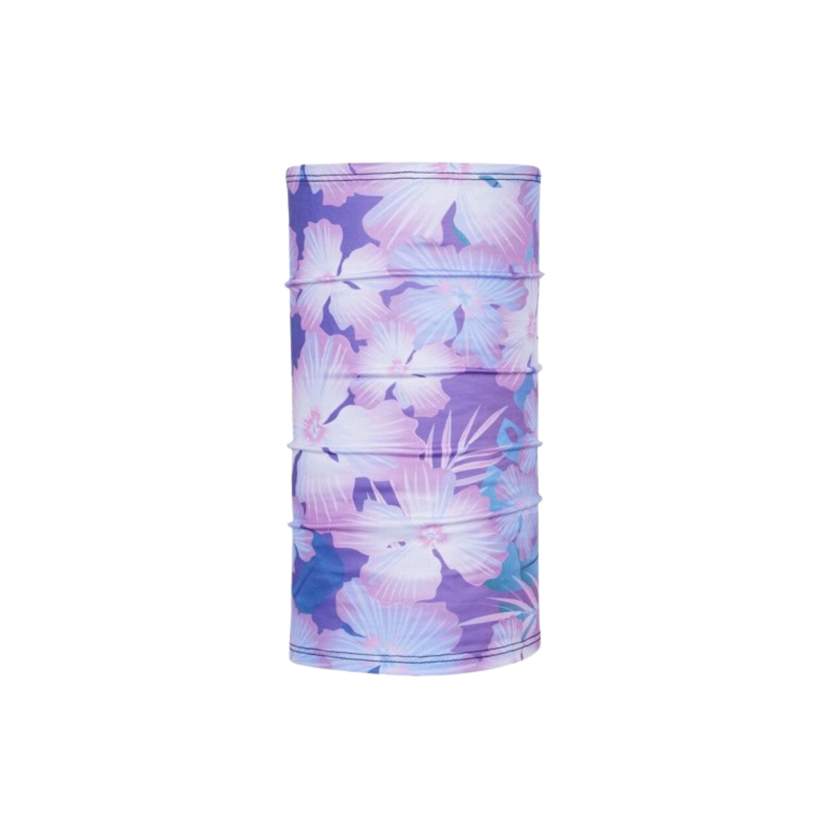 BlackStrap Kids Therma Tube dual-layer neck gaiter in Hawaii Pink design with four-way stretch, moisture-wicking fabric and UPF 50+ protection for ages 2 to 7