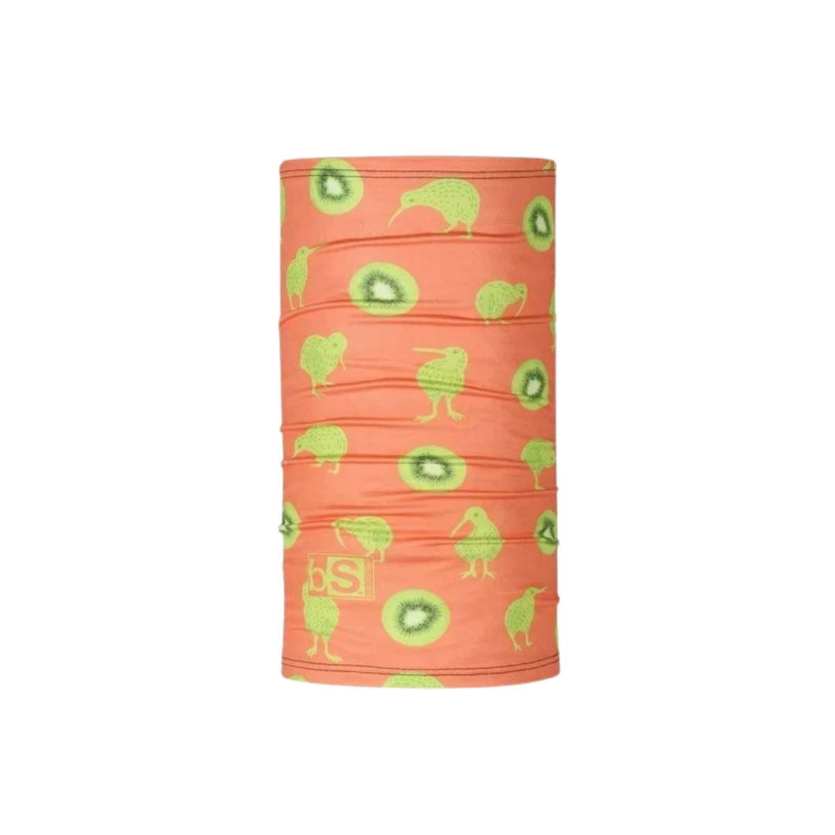 BlackStrap Kids Therma Tube dual-layer neck gaiter in Kiwikiwis design with four-way stretch, moisture-wicking fabric and UPF 50+ protection for ages 2 to 7