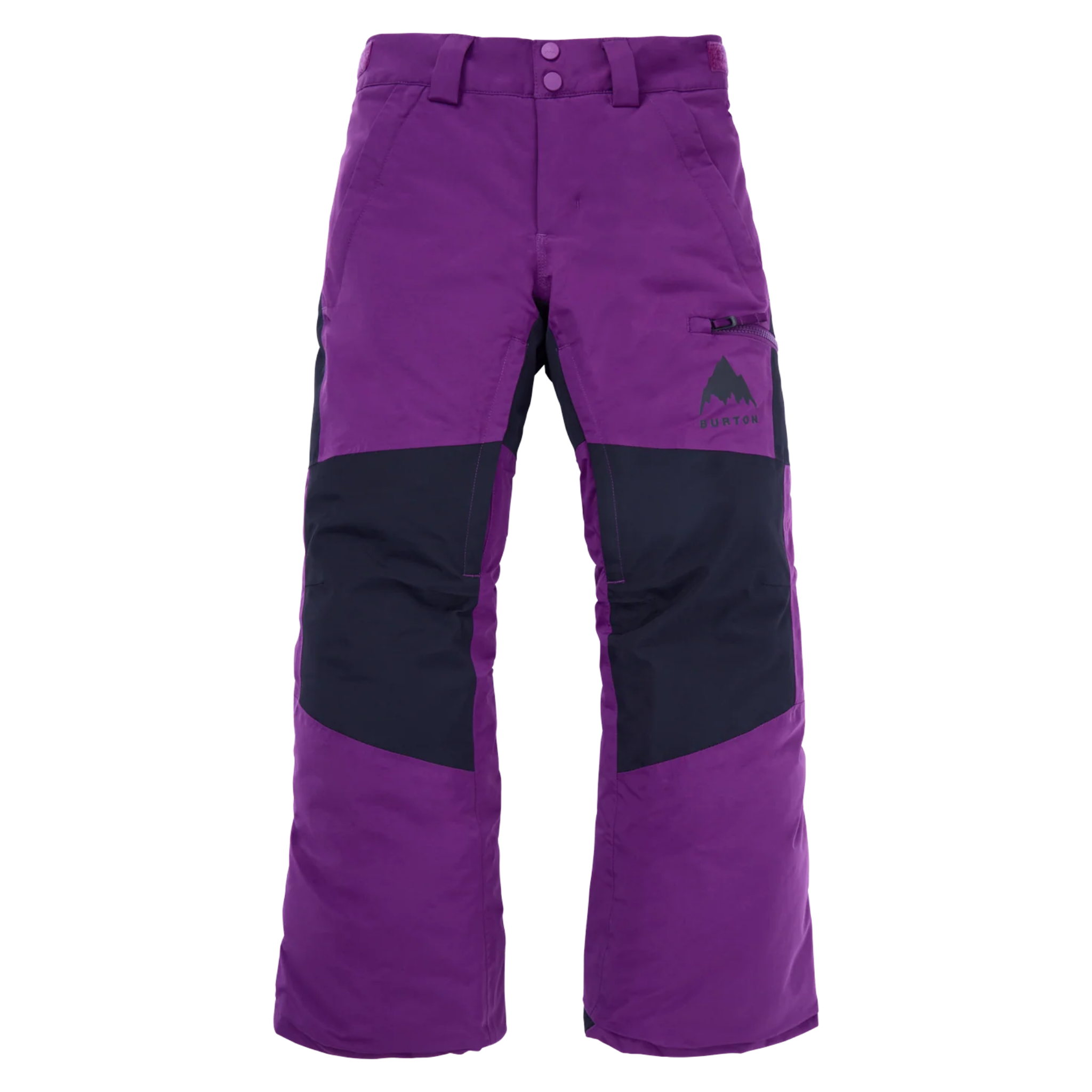 Burton Kids Skylar Pants in Imperial Purple with 15K waterproofing, 15K breathability, 60g ThermacoreECO insulation and reinforced knees