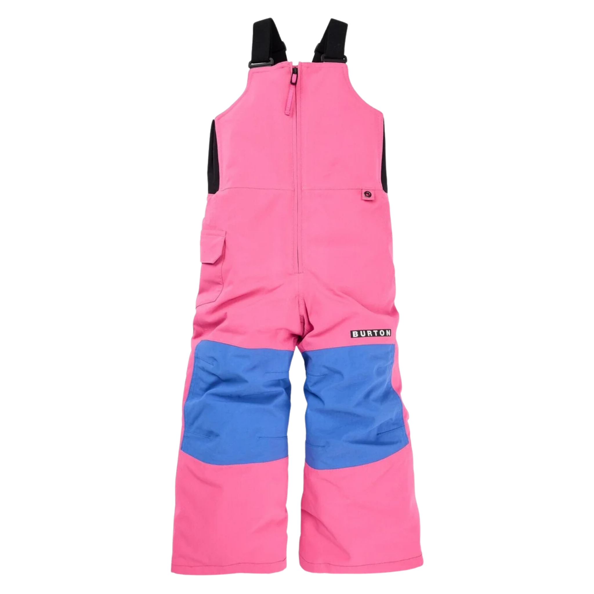 Front view of Burton Toddler Maven 2L bib pants with adjustable suspenders and 15K waterproof DRYRIDE fabric