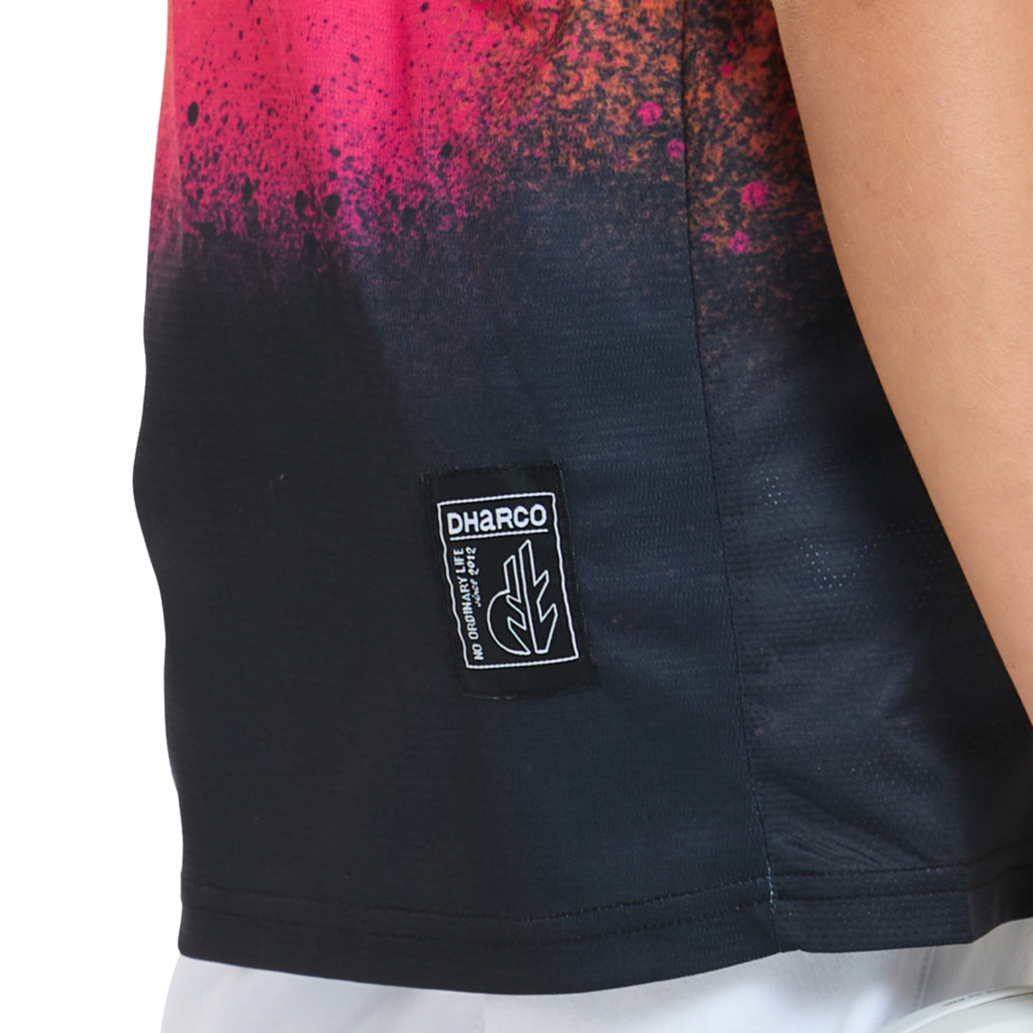 DHaRCO Youth Short Sleeve Jersey in Black Snake design with 100% recycled quick-drying and moisture-wicking performance fabric