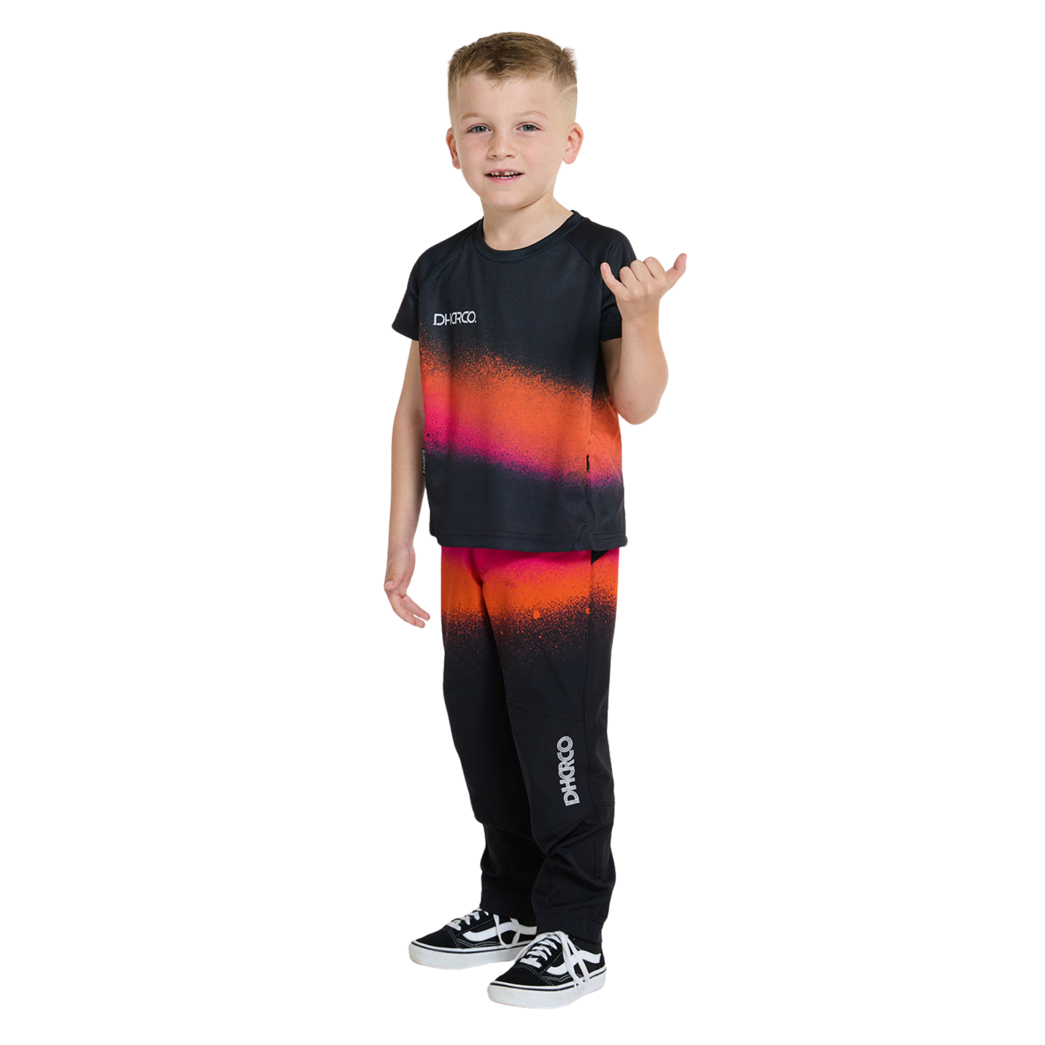 DHaRCO Youth Short Sleeve Jersey in Black Snake design with standard boxy body fit designed for comfortable mountain bike movement