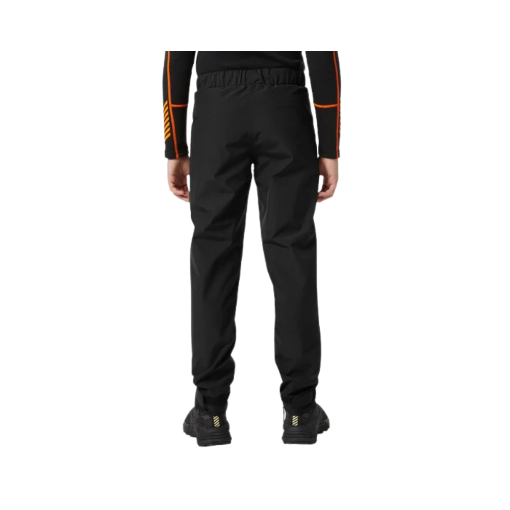 Boy wearing Helly Hansen Junior Juell Rain Pant - Back View.