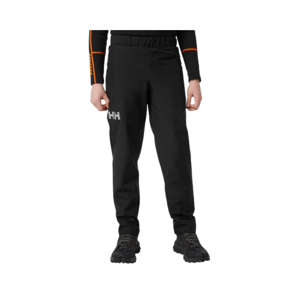 Boy wearing Helly Hansen Junior Juell Rain Pant - Front View.