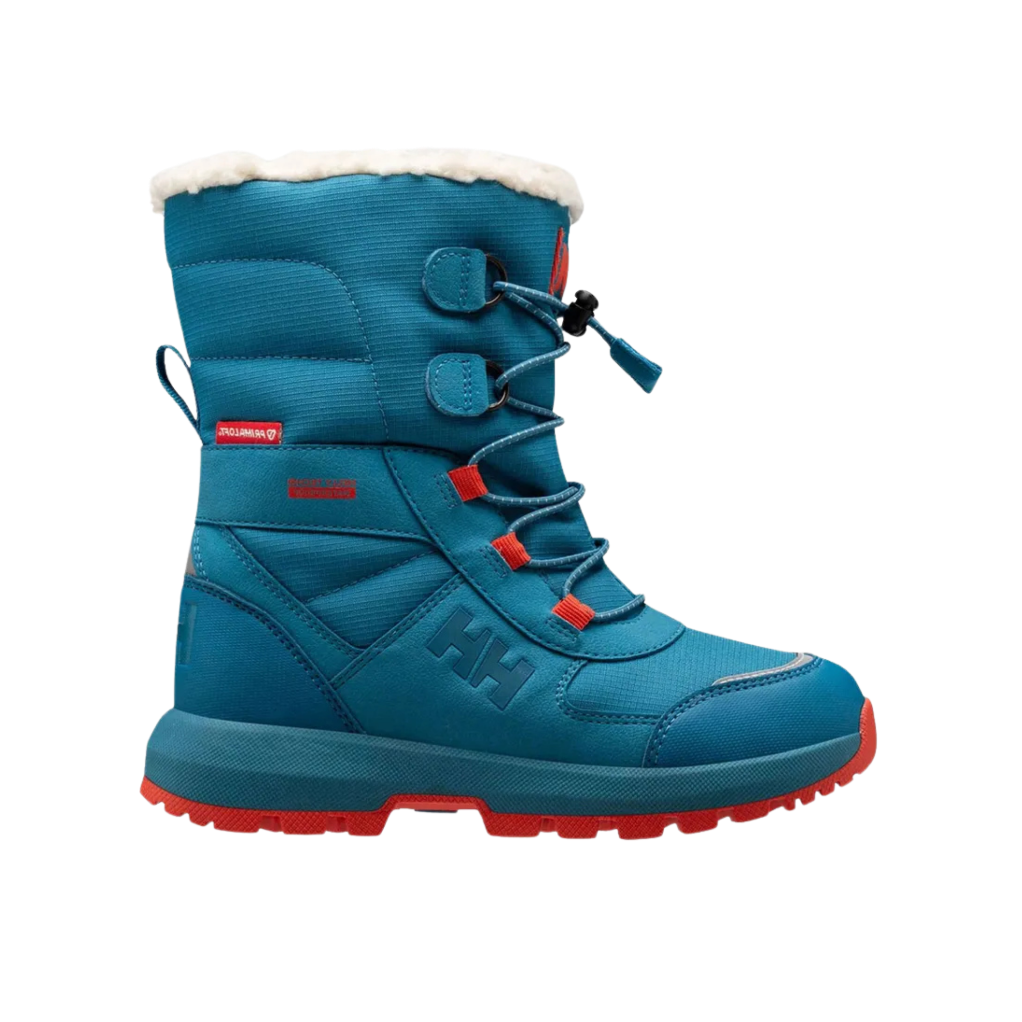 Helly Hansen Jr Silverton Winter Boots in Cerulean Blue with HELLY TECH waterproof membrane, 400g PrimaLoft insulation and HH Max Grip outsole
