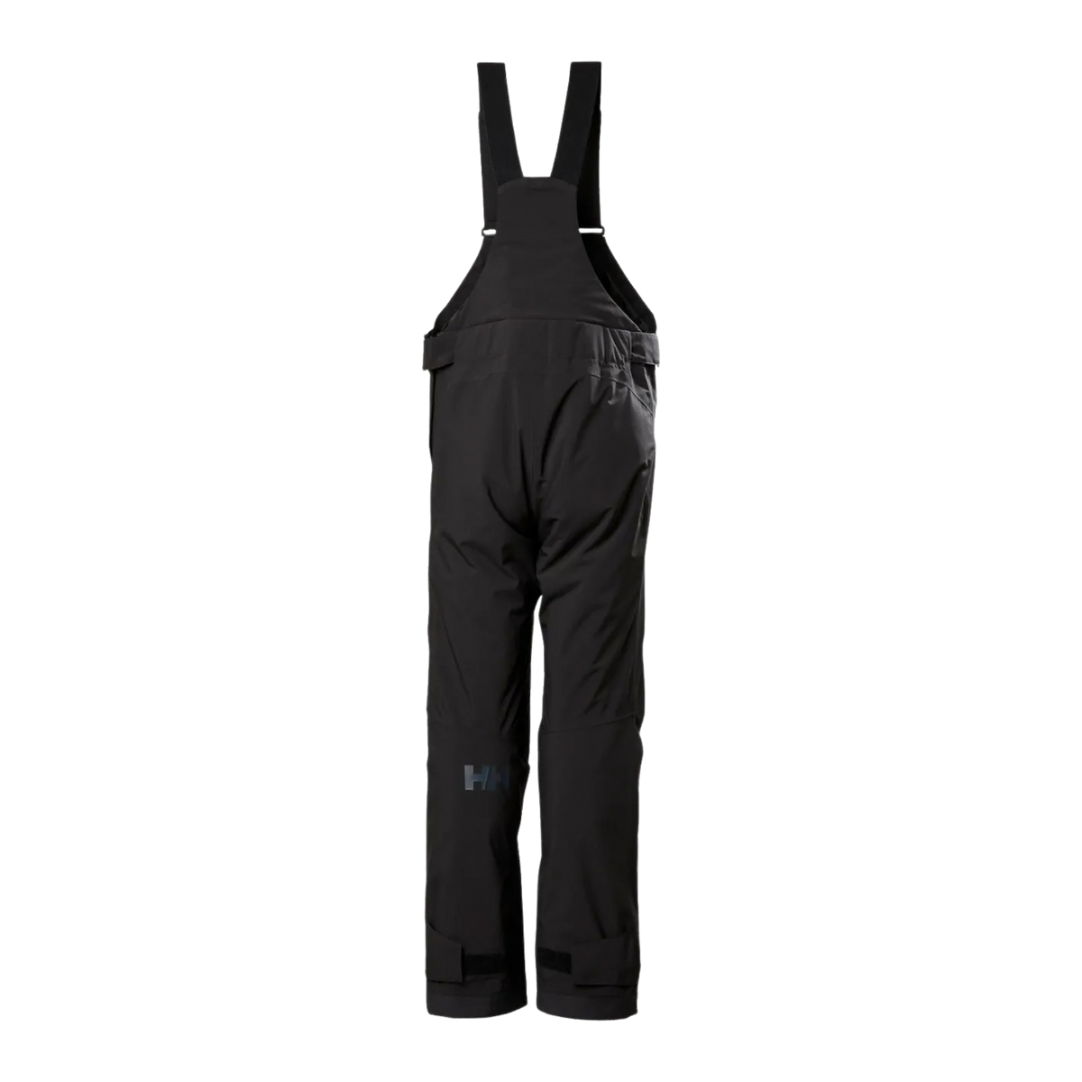 Helly Hansen Jr Stellar Bib Pants in Black with adjustable elastic suspenders designed for a secure and comfortable fit
