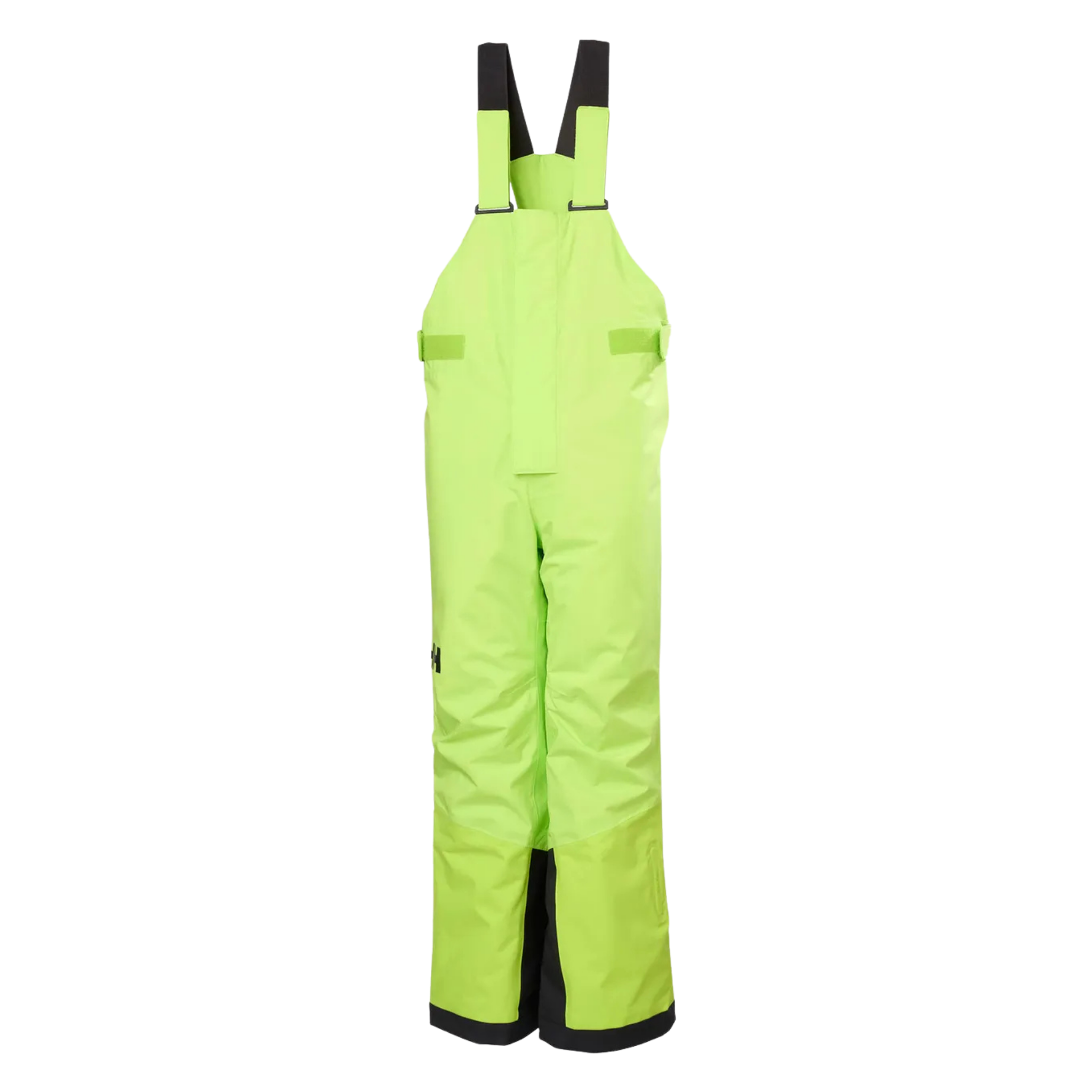 Helly Hansen Jr Summit 2.0 Bib Pants in Luminous Green with HELLY TECH Performance waterproof protection, 80g insulation and RECCO reflector