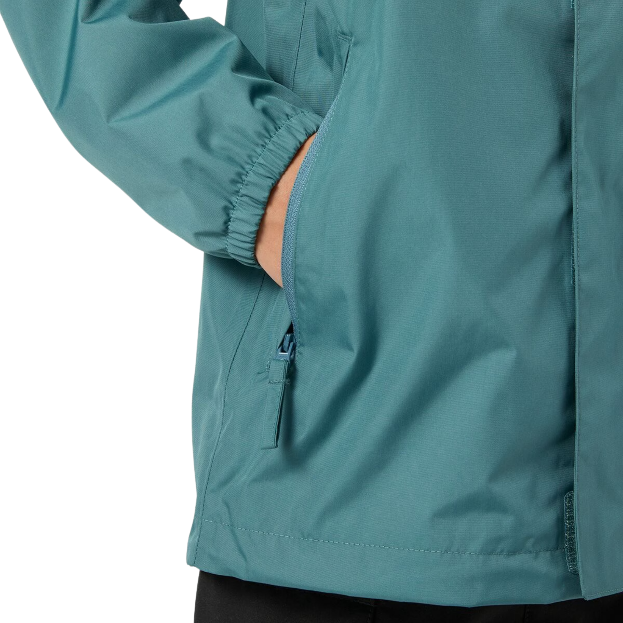 Helly Hansen Jr Vancouver Rain Jacket with secure zippered hand pocket and waterproof 2-layer construction