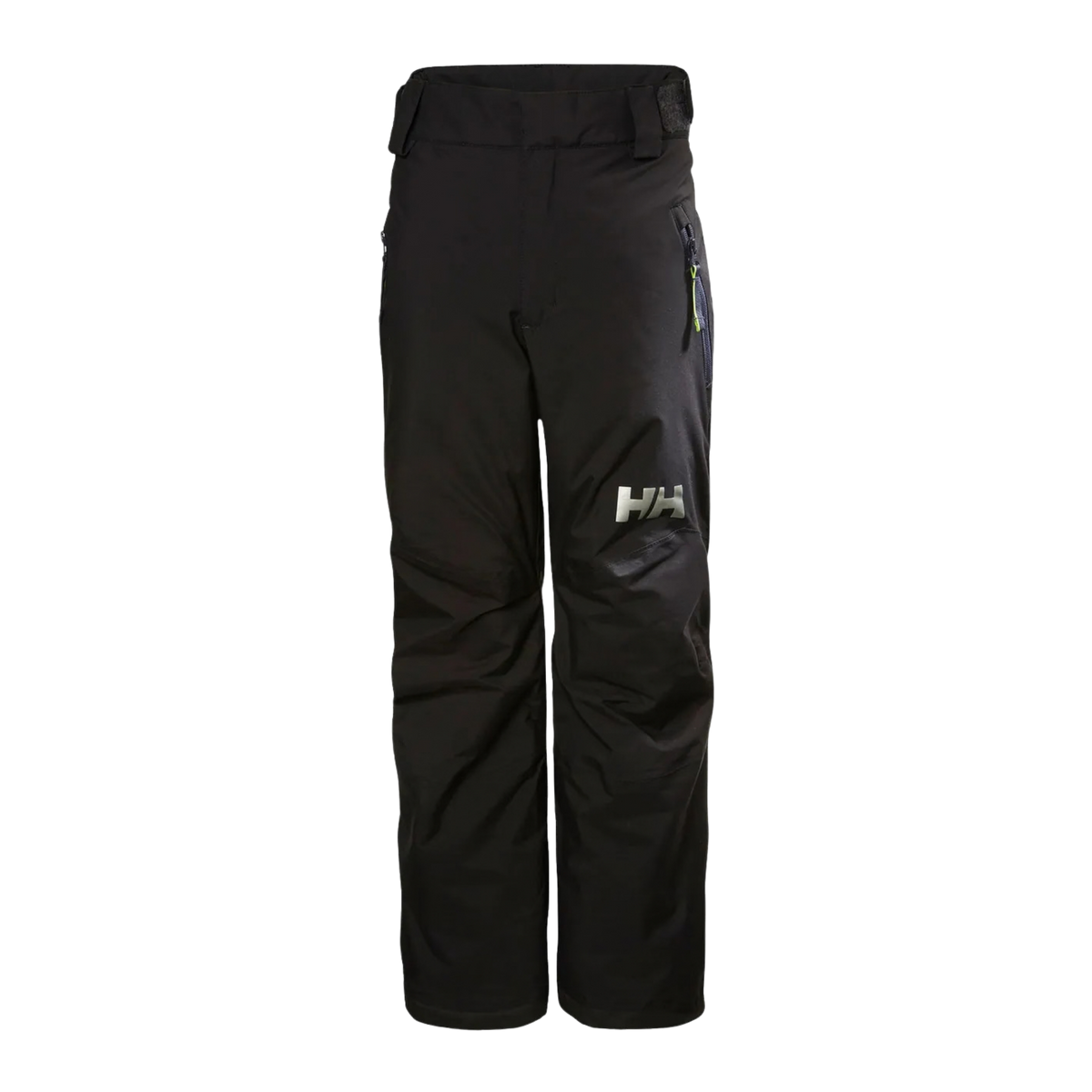Helly Hansen Junior Legendary Pants in Black with waterproof HELLY TECH Performance, 100g PrimaLoft BLACK Eco insulation, RECCO reflector and boot gaiters