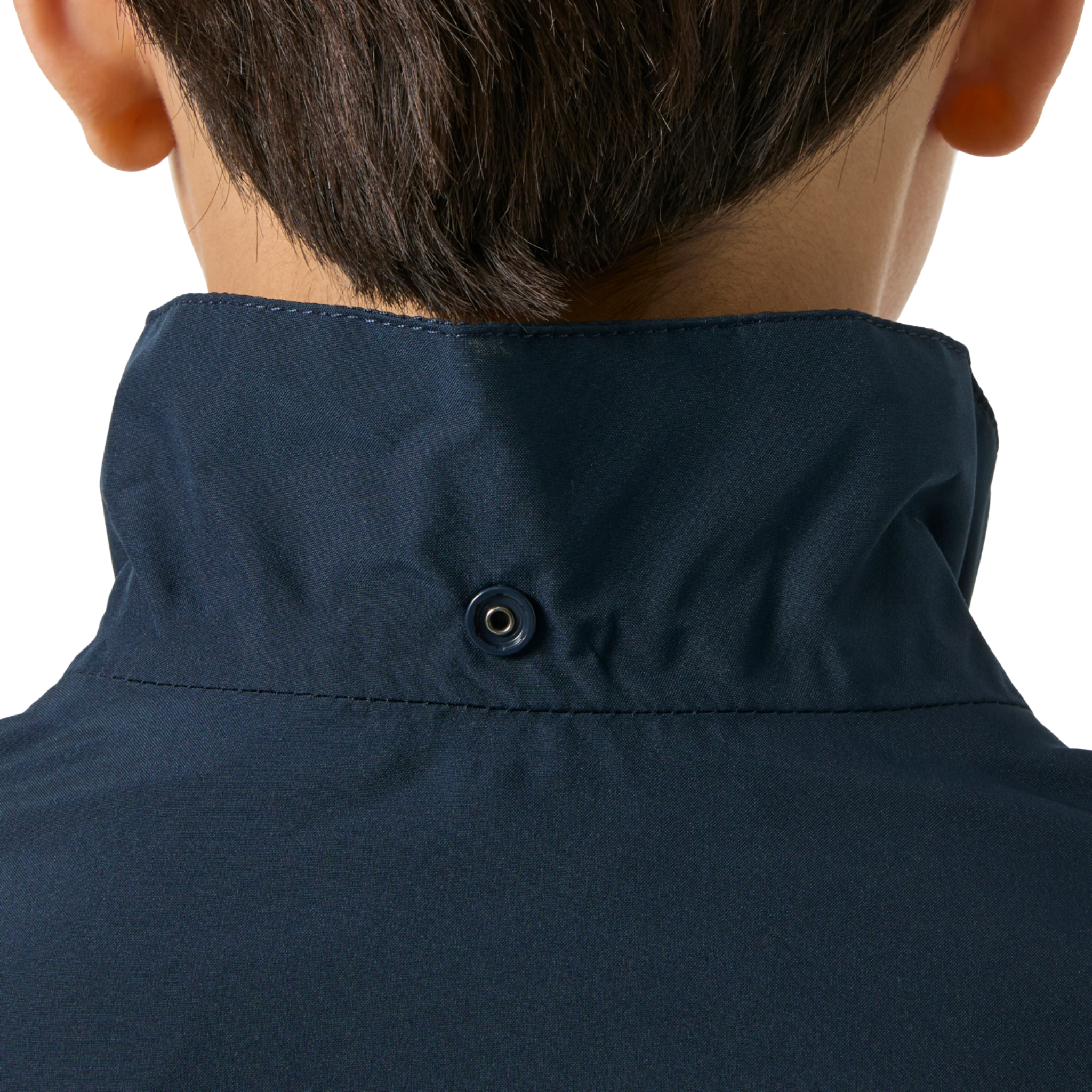 Helly Hansen Juniors Koster Rain Jacket in Navy with lightweight breathable waterproof and windproof outer fabric