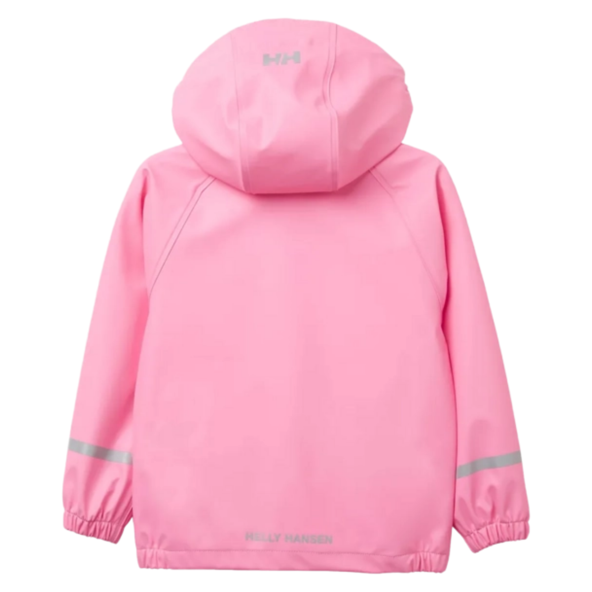 Rear view of Helly Hansen Kids Bergen 2.0 Rain Set with HELOX+ waterproof construction and reflective details