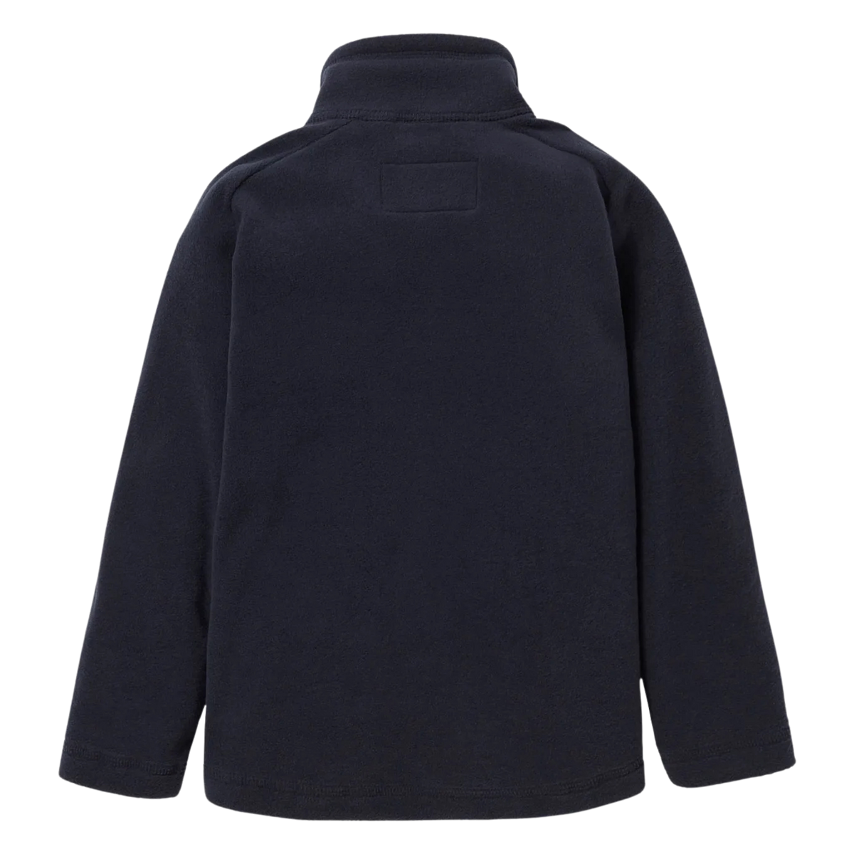 Rear view of Helly Hansen Kids Daybreaker 2.0 Jacket in Navy with lightweight microfleece construction and raglan sleeves