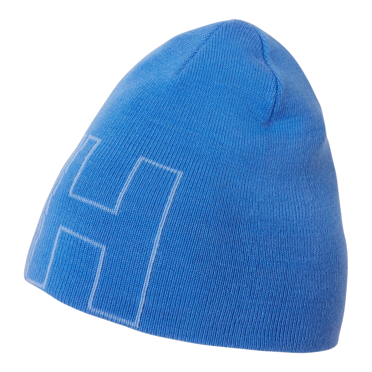 Helly Hansen Kids Outline Beanie in Ultra Blue with soft warm knitted construction and knitted Helly Hansen logo