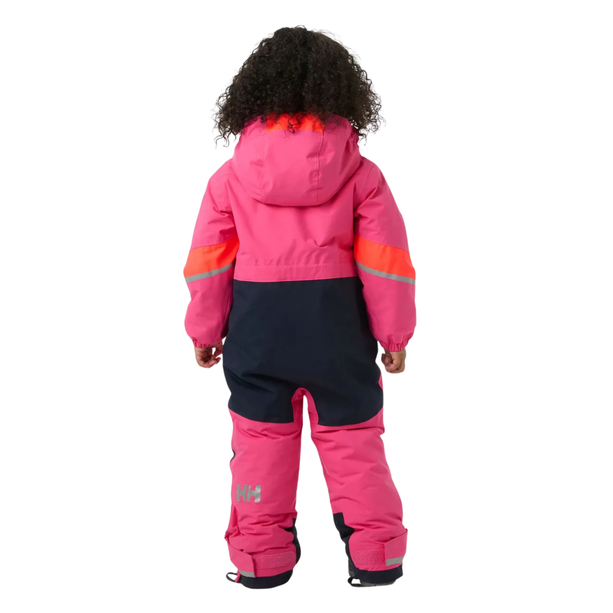 Rear view of Helly Hansen Kids Rider 3.0 Snowsuit with reinforced no-back-seam seat construction for added waterproofness and durability