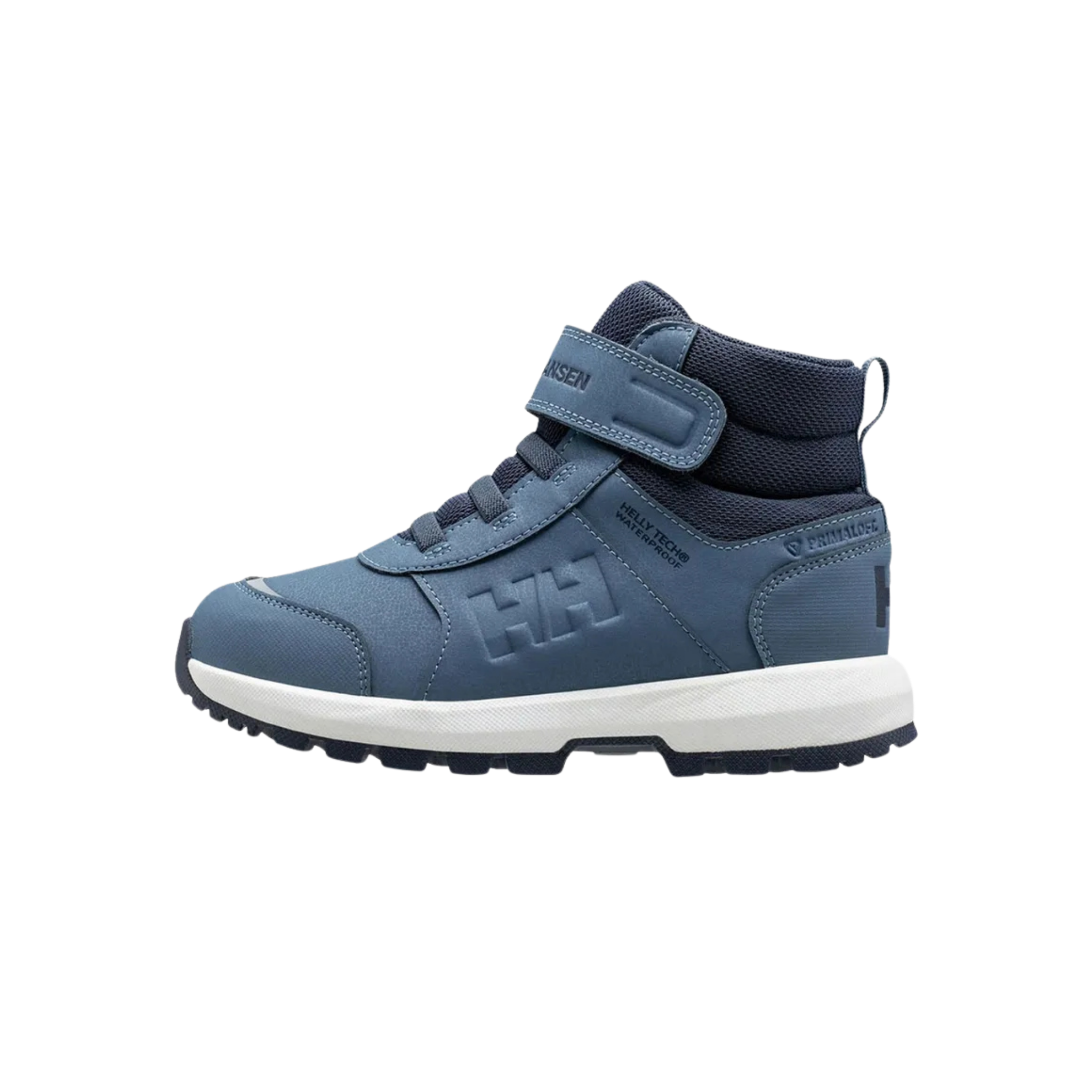 Helly Hansen Kids Shelter Boots HT in Navy with HELLY TECH waterproofing, 200g PrimaLoft insulation and HH Max Grip outsole