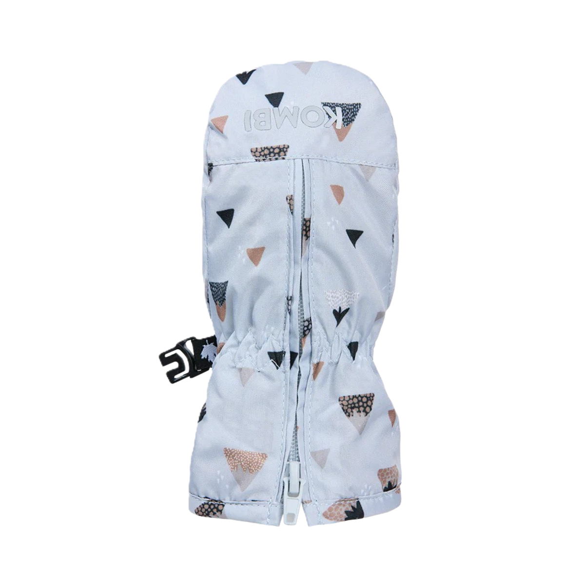 Kombi Adorable Stay On Infant Mitt Light Baby Peaks design with ULTRALOFT insulation, waterproof membrane, ACCU-DRI lining and thumb-free baby design