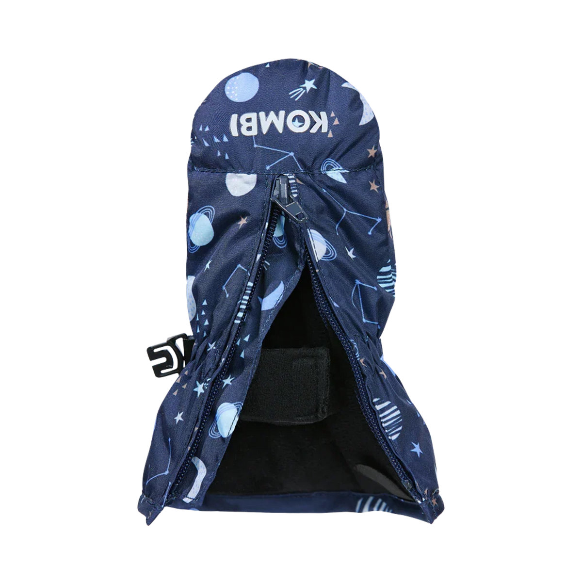 Kombi Adorable Stay On Infant Mitt wrist keeper system designed to help keep baby mittens securely in place
