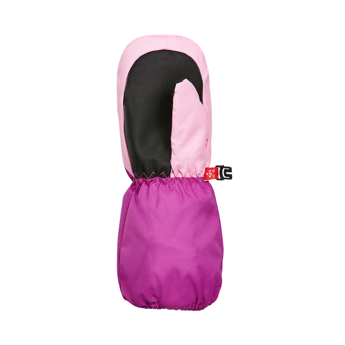 Palm view of Kombi Animal Family Children Mitt in Karlie the Kitten design with durable water-resistant synthetic leather for grip and everyday wear