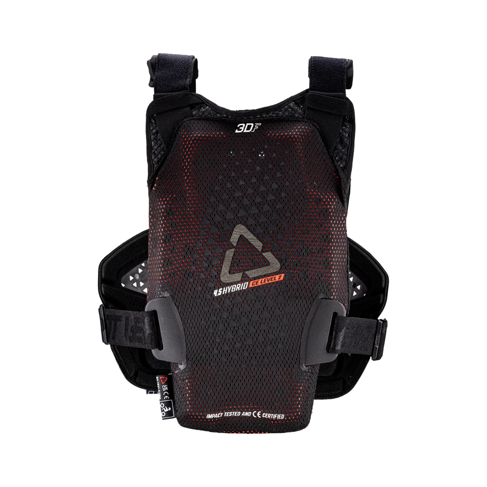 Rear view of Leatt Chest Protector 4.5 Hybrid Junior with 3DF AirFit back protector