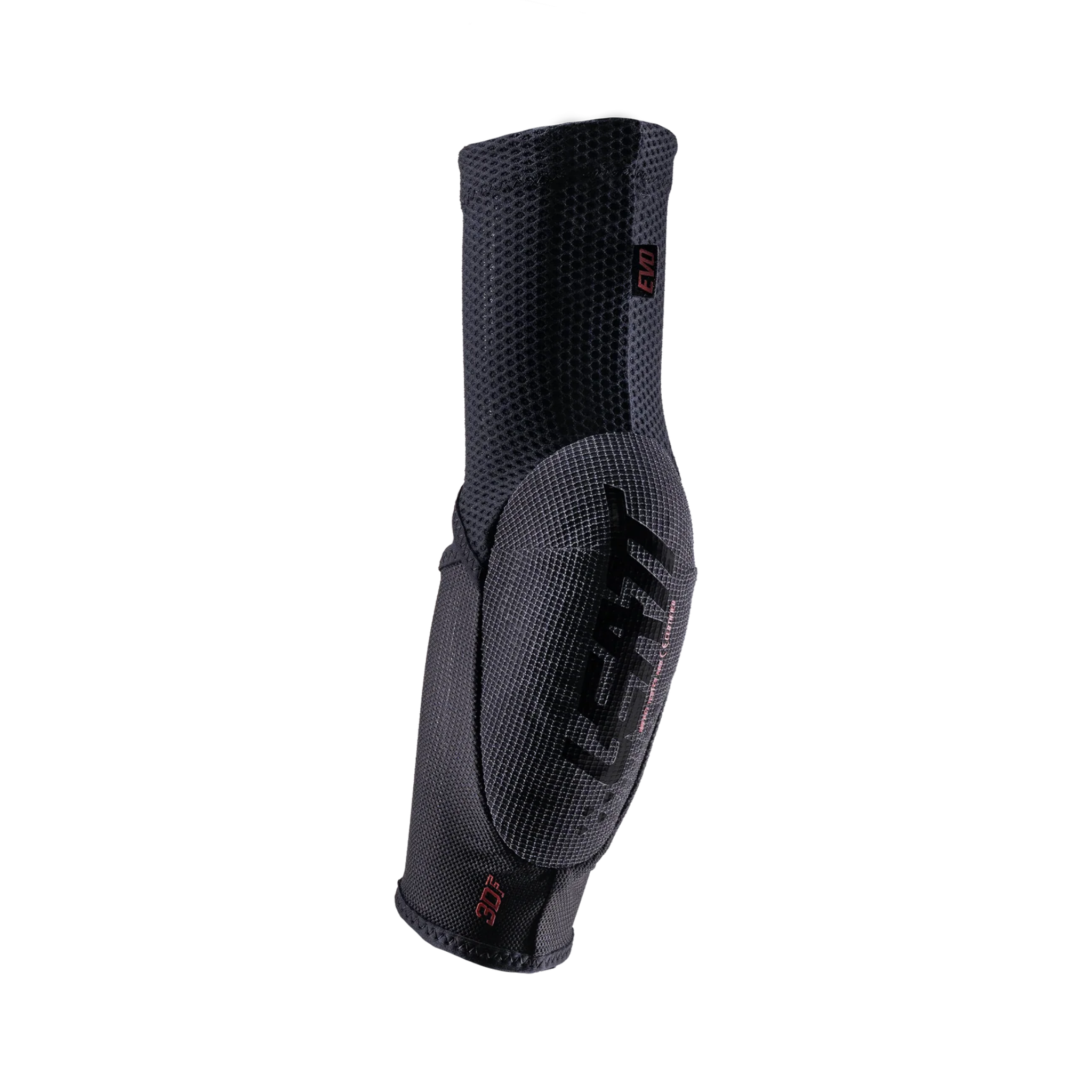 Side profile of Leatt 3DF 5.0 EVO Mini elbow guards showing pre-curved ergonomic fit