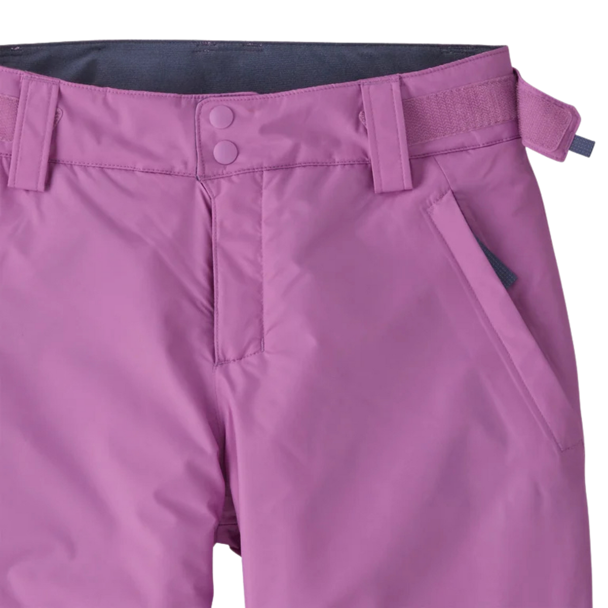 Patagonia Kids Powder Town Pants contoured waistband and back yoke designed for improved fit and additional snow protection