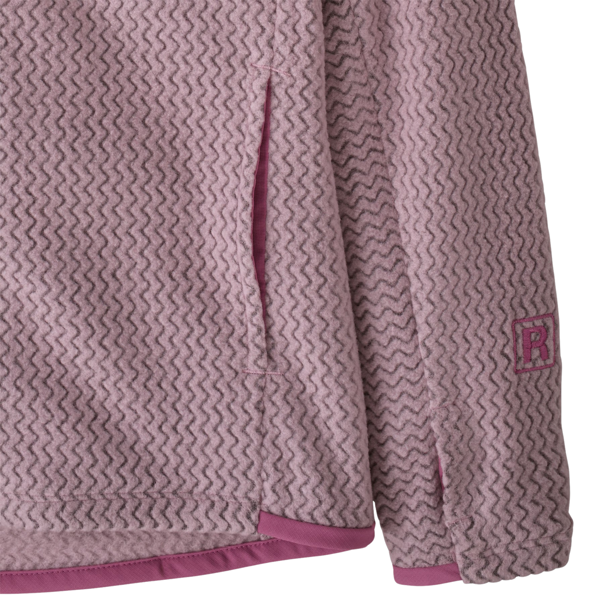 Patagonia Kids R1 Air Full-Zip Hoody handwarmer pocket for comfortable warmth and convenient everyday storage