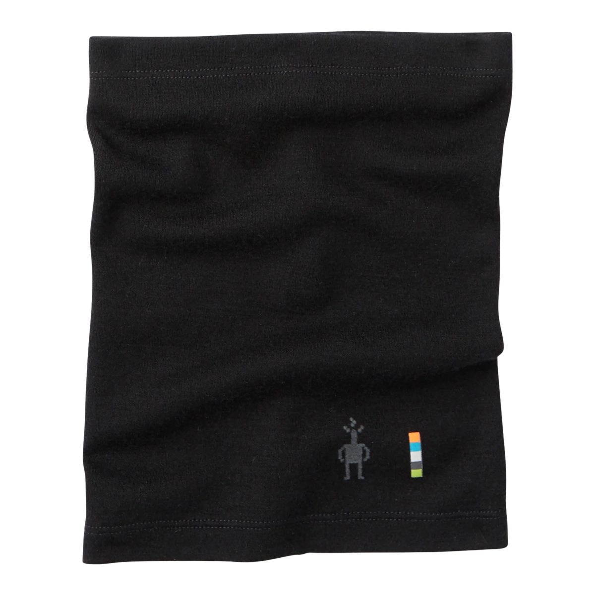 Smartwool Thermal Merino Neck Gaiter in Black for kids, made from 100% Merino wool with breathable temperature-regulating warmth