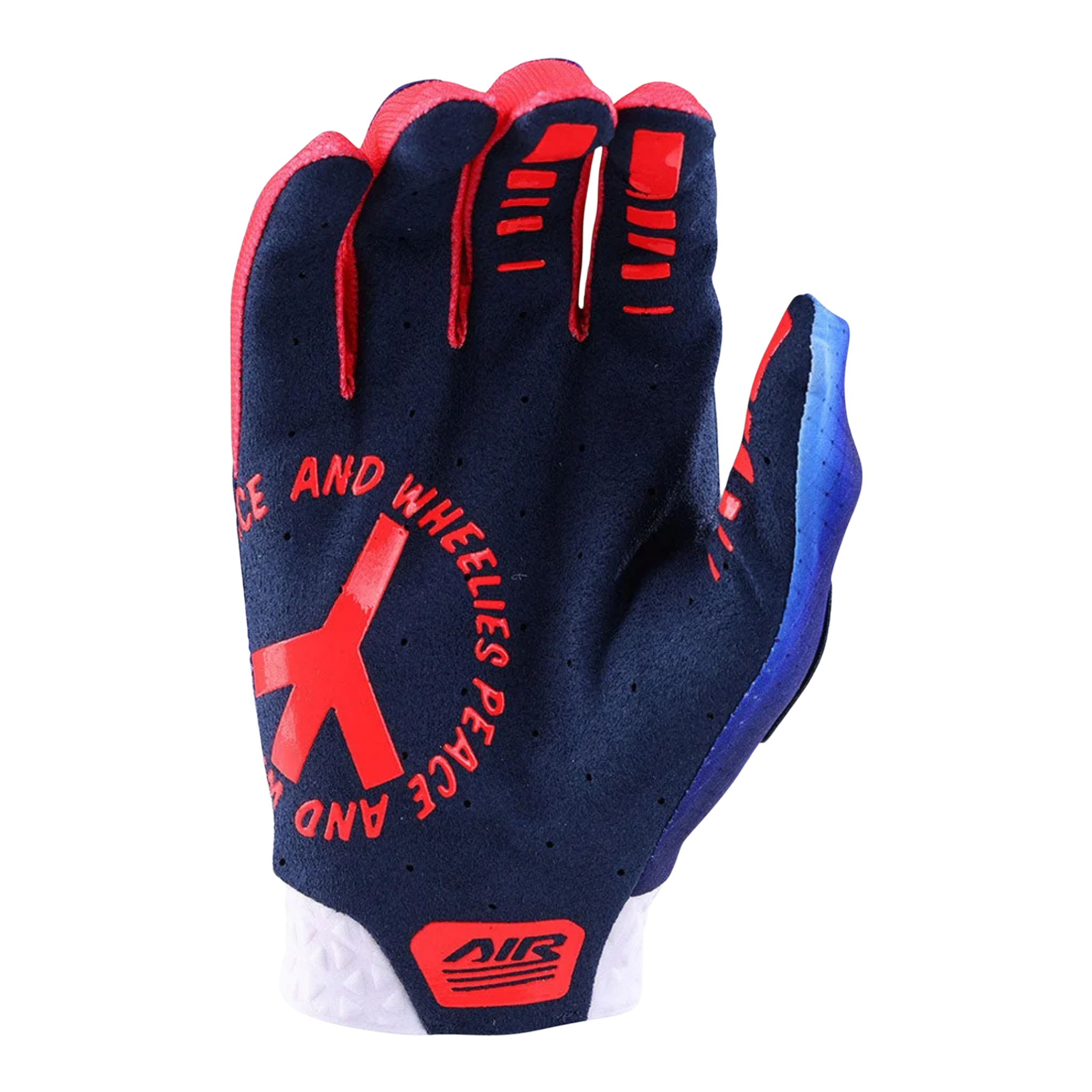 Palm view of Troy Lee Designs Youth Air Gloves with laser-perforated single-layer palm