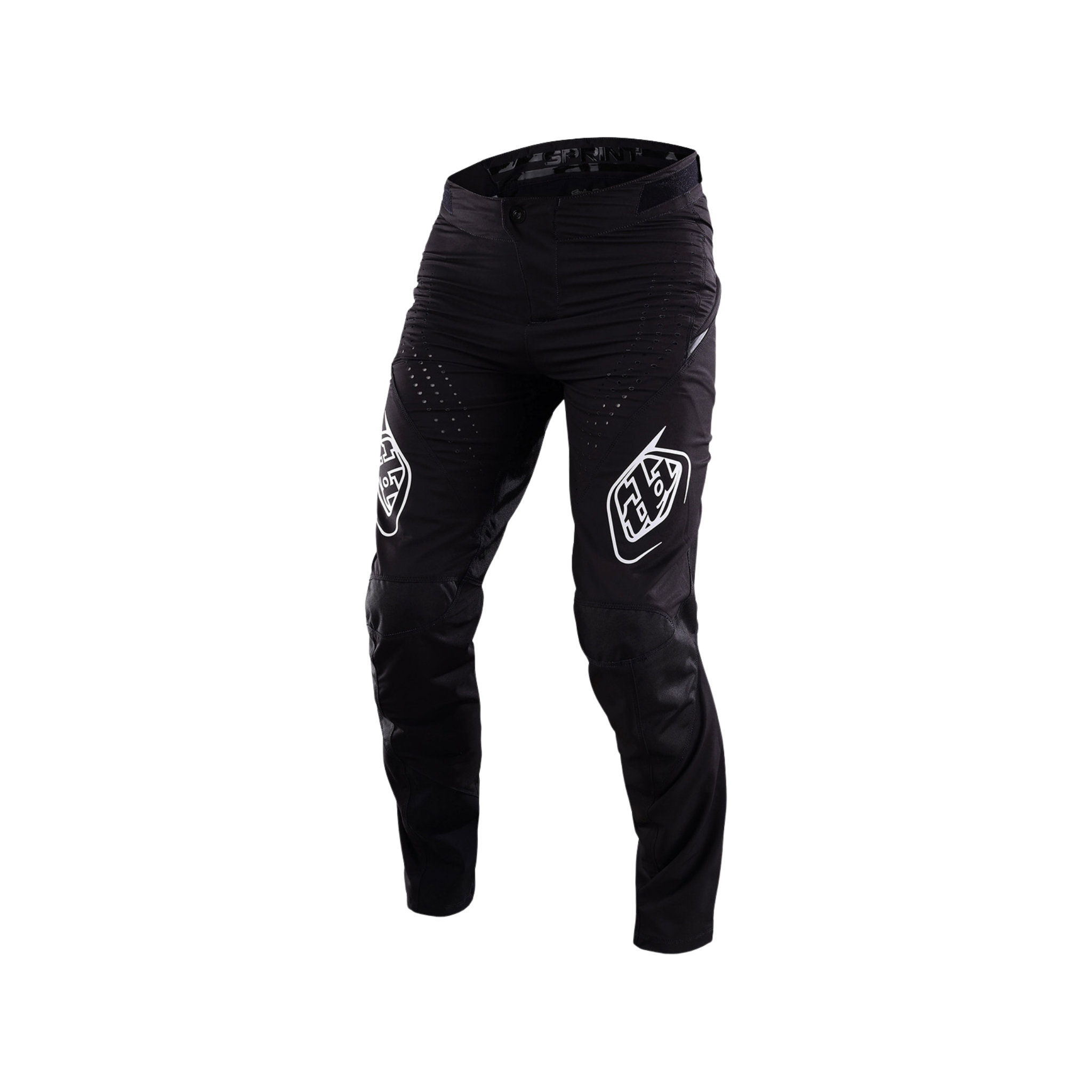 Troy Lee Designs Youth Sprint Pants for Whistler Bike Park downhill mountain biking in Mono Black