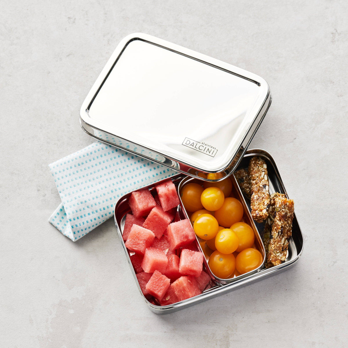 Bistro + Little Snacker | 2-Piece Lunch Set | Top Stainless Steel Food Storage Set