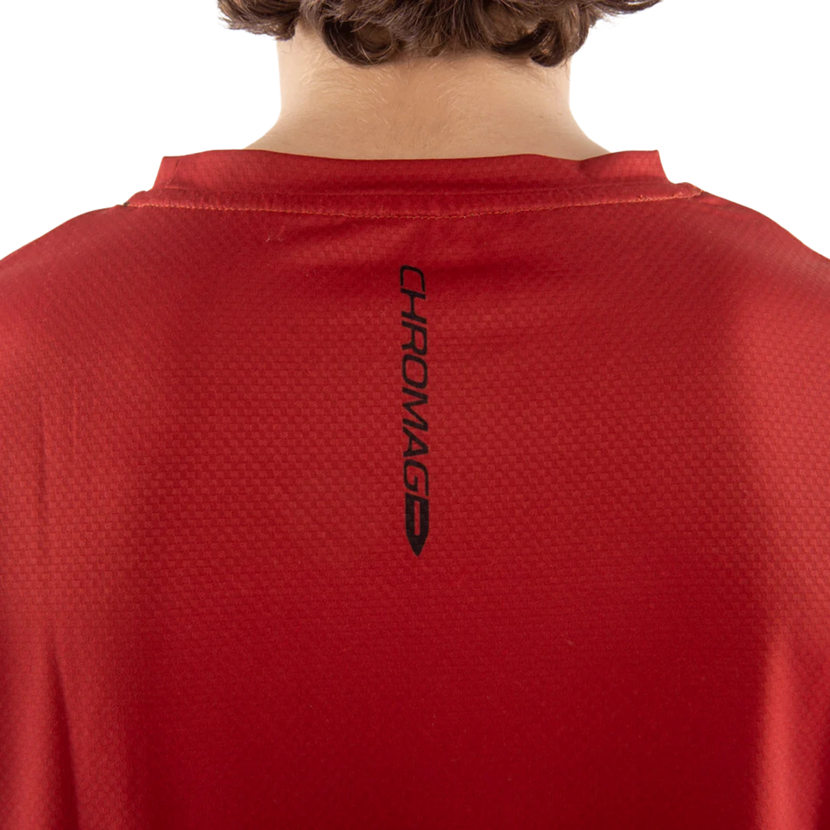 Back view of Chromag Method Tech T-Shirt with breathable stretch fabric designed for mountain biking and trail riding
