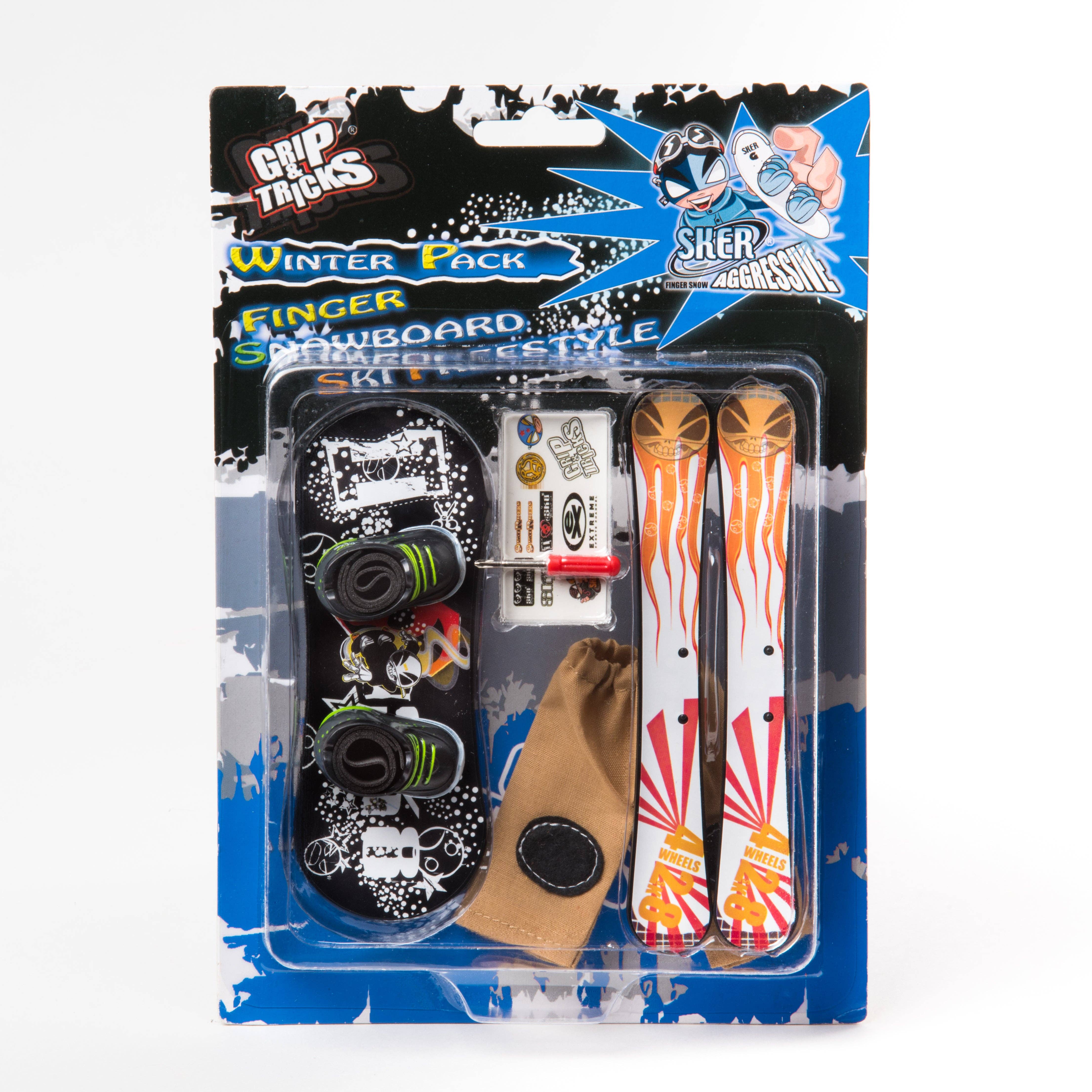 Grip&Tricks - Finger Winter Pack 4 - Finger Snowboard Ski Fr