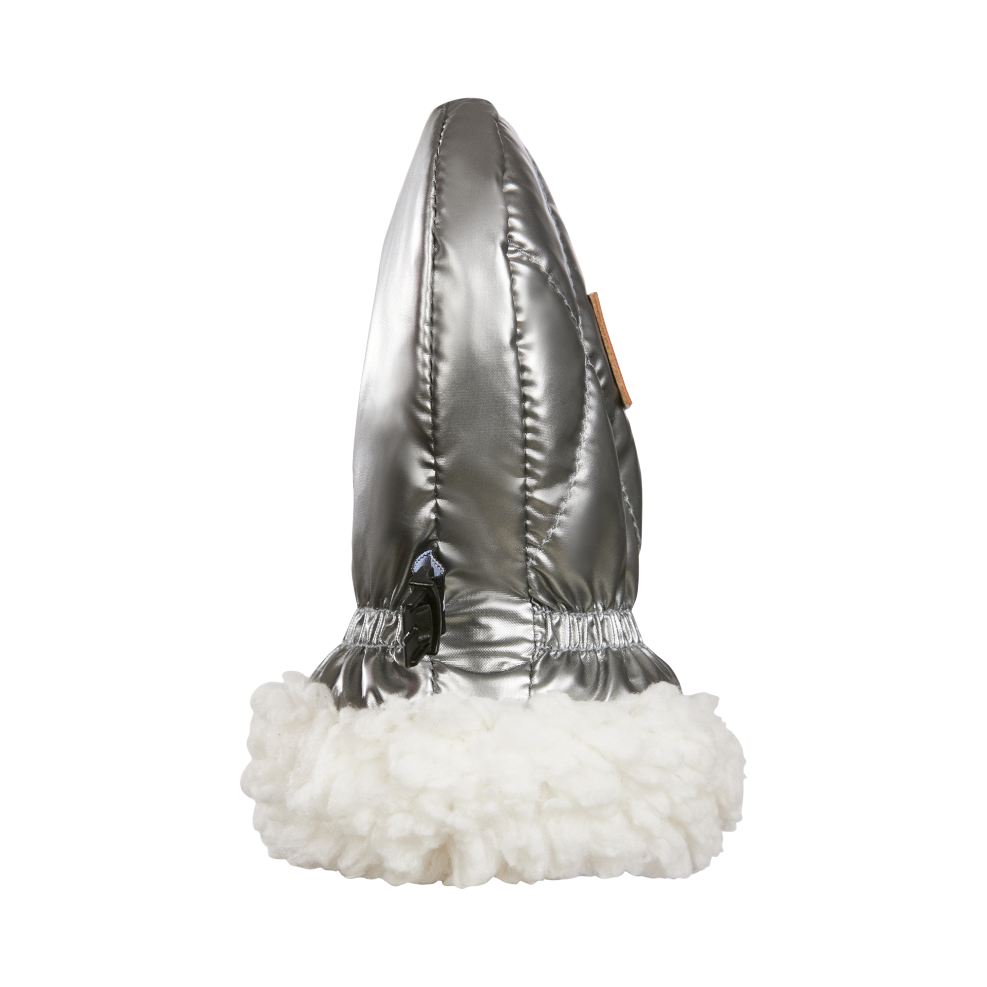 Side View - Silver Shadow Shiny Infant Mitt by Kombi