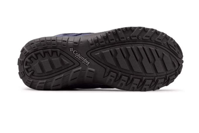 2022 Columbia Youth Redmond Waterproof Hiking Shoes - Mountain Kids Outfitters - Purple Color - White Background sole area