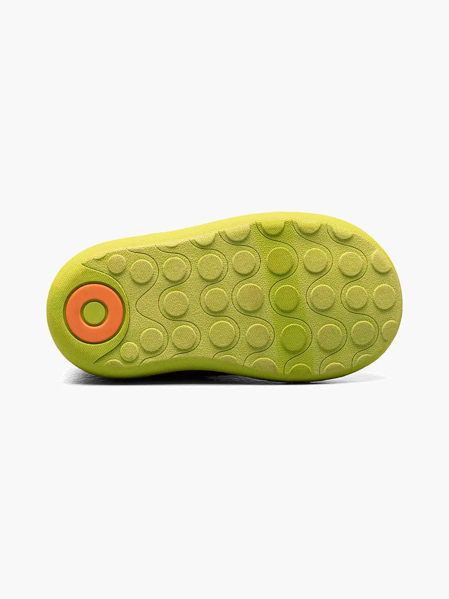 Baby BOGS II Waterproof Boots 2022 - Mountain Kids Outfitters - Dino Dark Green Multi Color - White Background sole area
