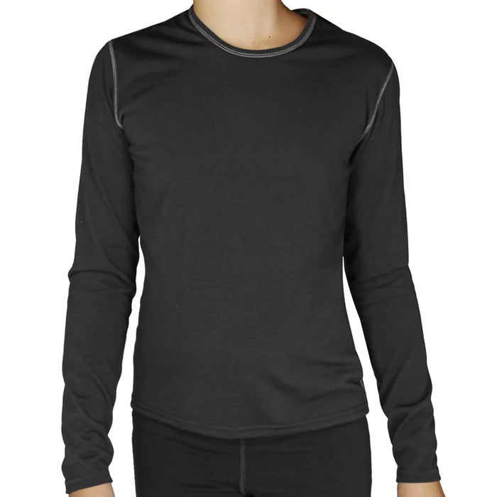 Hot Chillys Youth Skins Top (Black ) - Mountain Kids Canada