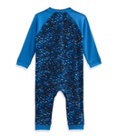 Baby Waffle Base Layer One Piece - Mountain Kids Outfitters: TNF Blue Bird Cameo print, Back View