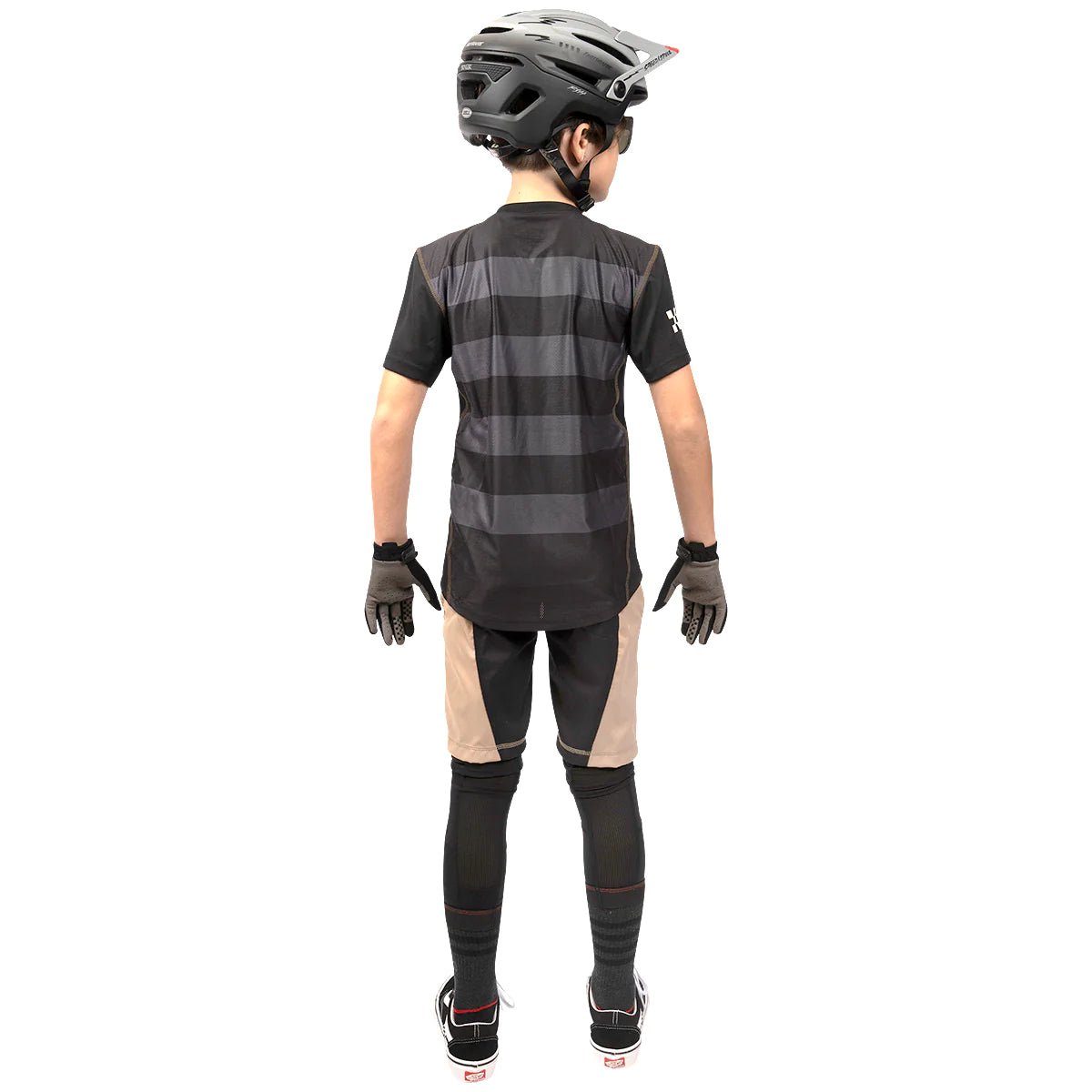 FastHouse Youth Ronin Alloy Short Sleeve Jersey - Mountain Kids Outfitters: Black, Back View