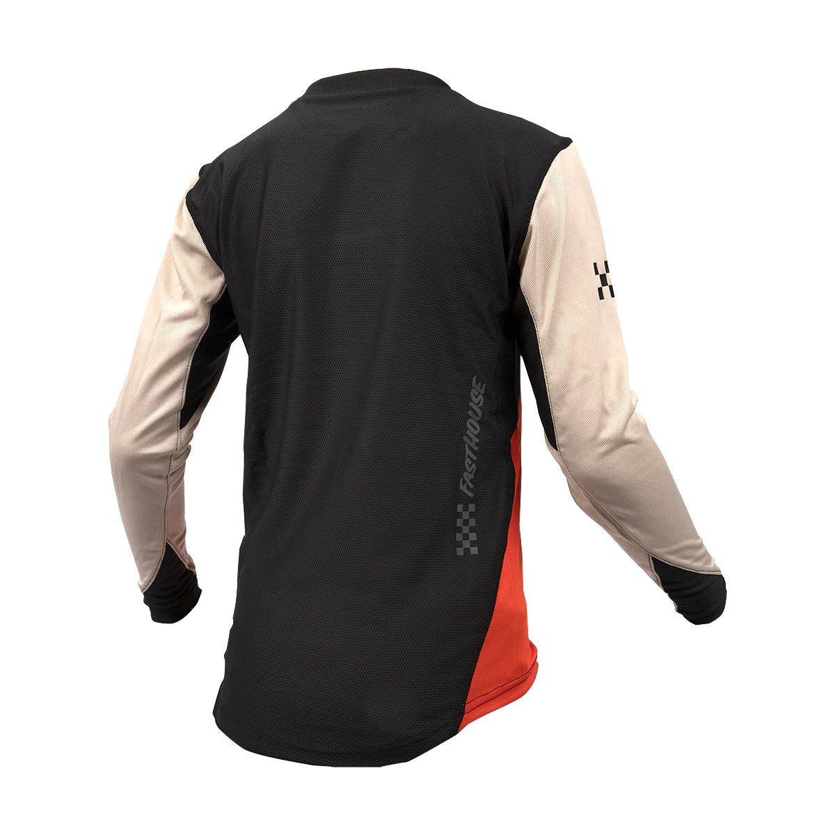FastHouse Youth Sidewinder Alloy Long Sleeve Jersey - Mountain Kids Outfitters: Cream Red, Back View