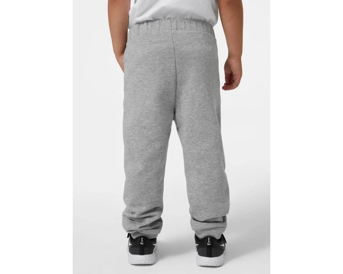 Helly Hansen Kids Logo Pants 2.0: Grey Melang Back View
