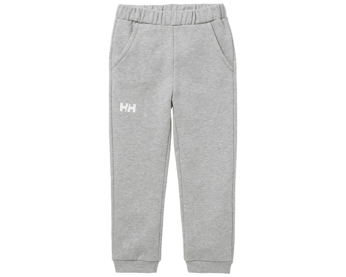 Helly Hansen Kids Logo Pants 2.0: Grey Melange Front View