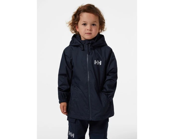 Helly Hansen Kids Sarah Rain Jacket: Navy Front View