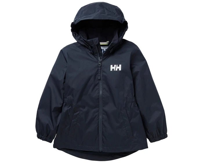 Helly Hansen Kids Sarah Rain Jacket: Navy Front View