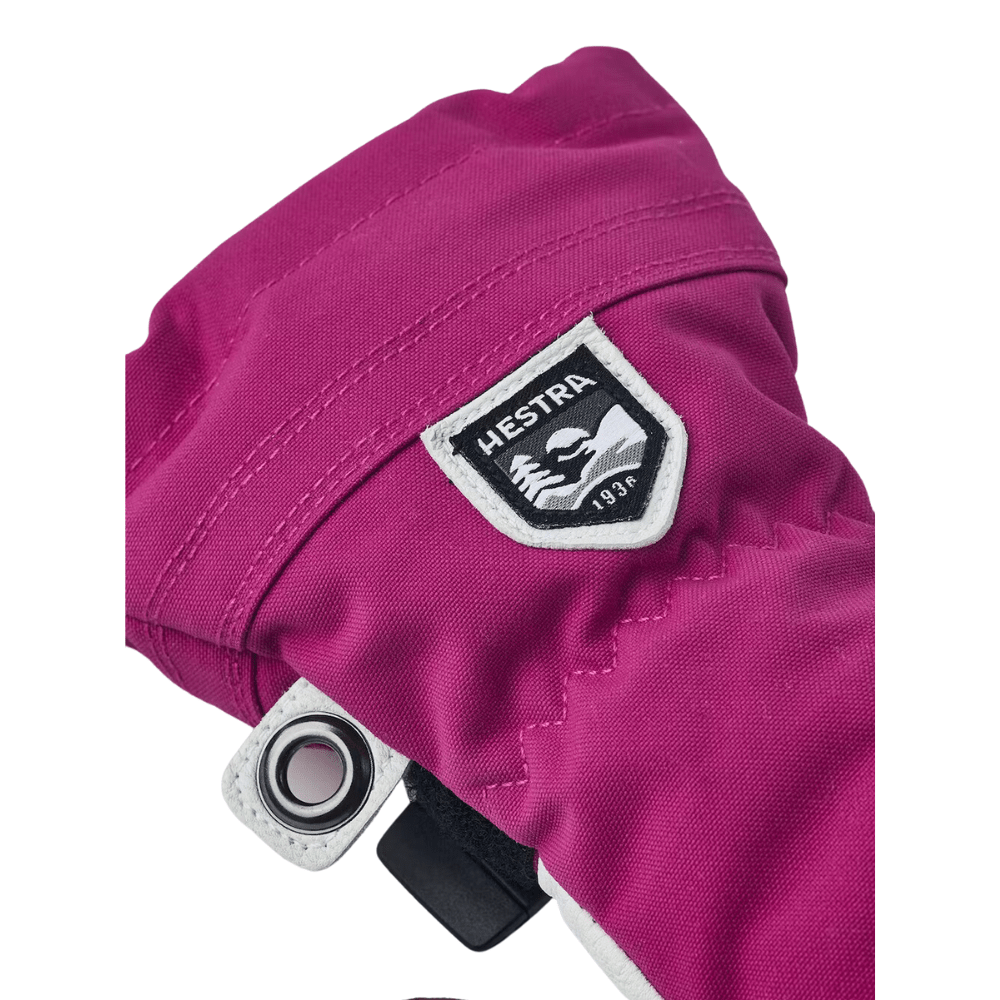 Hestra Army Leather Heli Ski Jr 3 Finger 'Trigger' Mitts - Mountain Kids Outfitters
